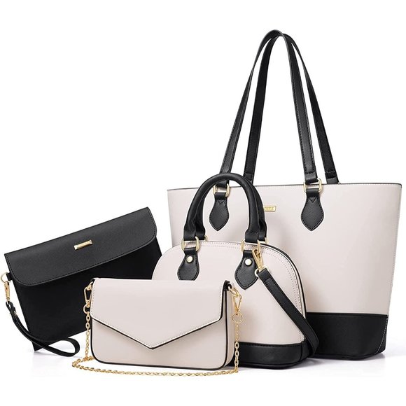 Bagsure Handbags Sets, Purse Sets for Women, Tote Bag 4 pcs, Handbag Set… - Picture 1 of 16